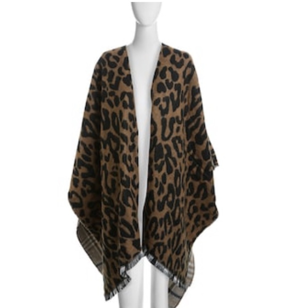 KELLY & KATIE LEOPARD REVERSIBLE KIMONO